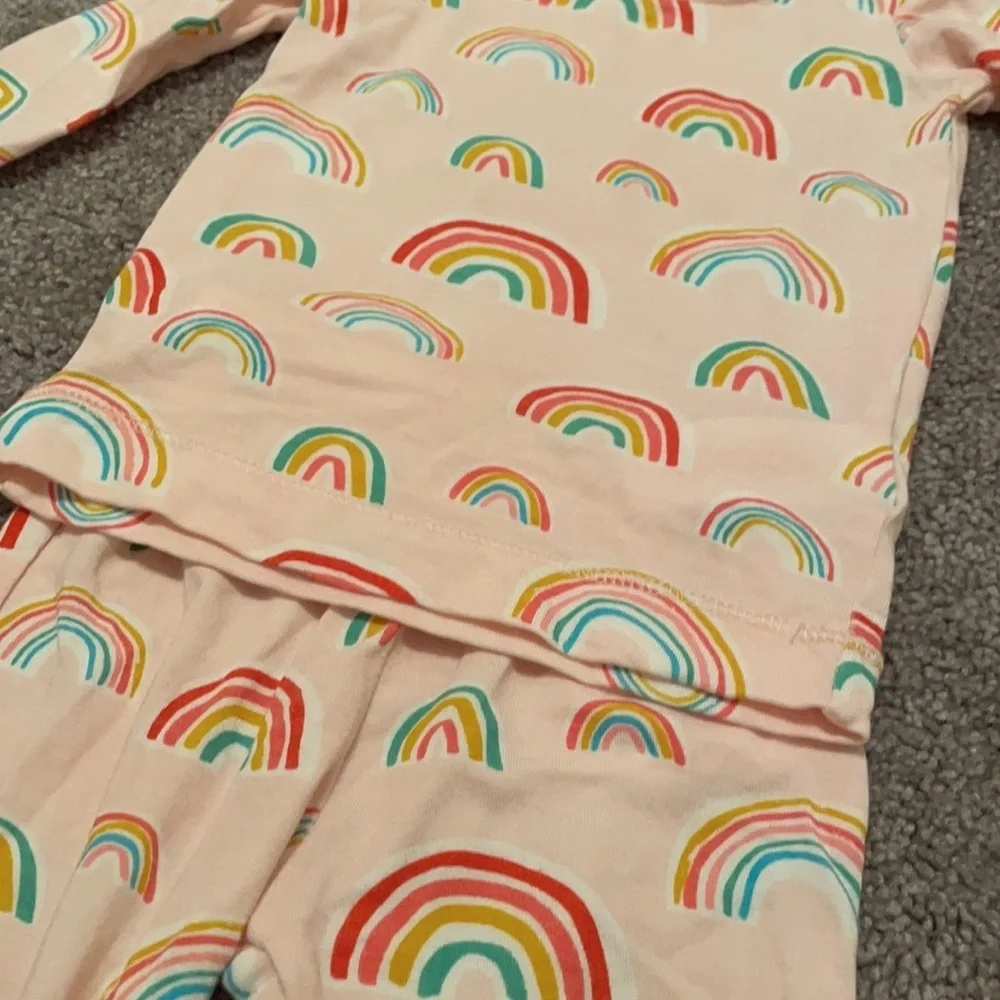 Angel Dear Pink Rainbow Pajama Set